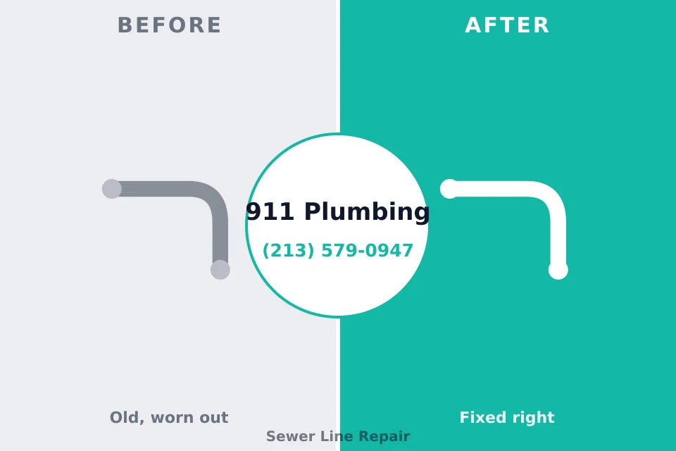 Before and after: plumbing repair Rochester, IL
